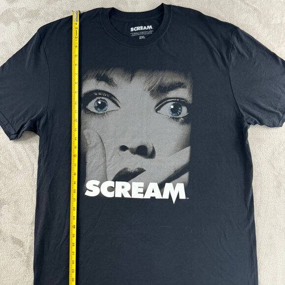 Men's Scream Thriller Horror Movie Slasher Shirt Black - Picture 4 of 6